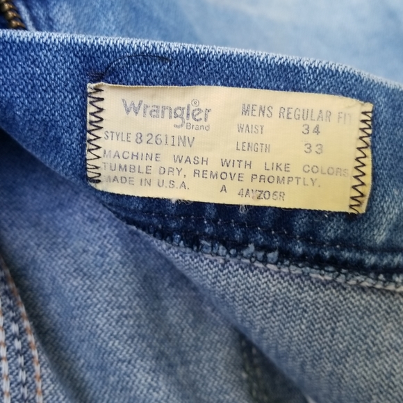 VTG 70s Wrangler Jeans USA Made - Picture 14 of 14